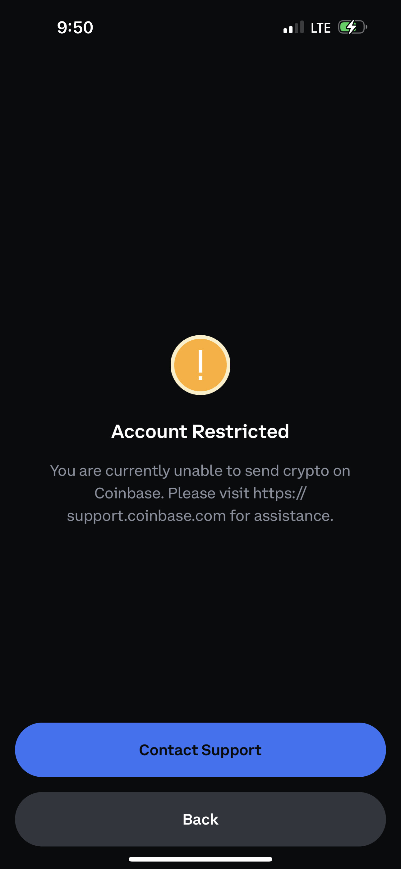 Coinbase account restricted need help Help Center SWAPD