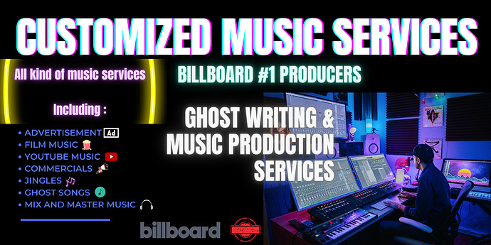 Ghost writing & music production Services