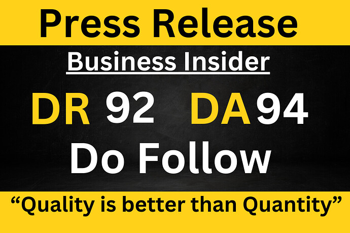 Press Release  Business Insider DR 92 DA 94