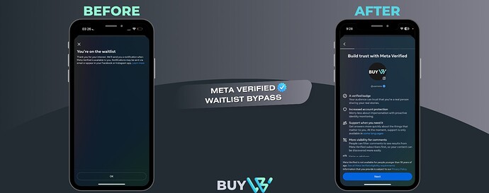 Meta Verified Waitlist bypass - Buyw
