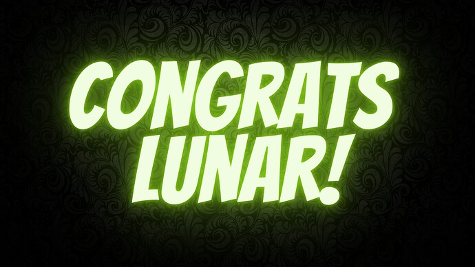 Congrats Lunar