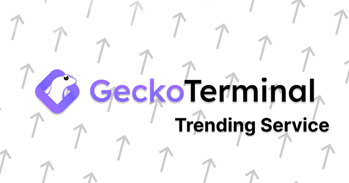 Buy GeckoTerminal trending service