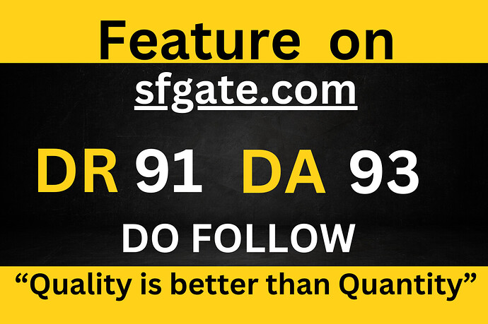 Feature Post  sfgate.com DR 91 DA 93