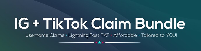 IG + TikTok User Claims