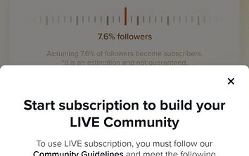 Live Subscription feature