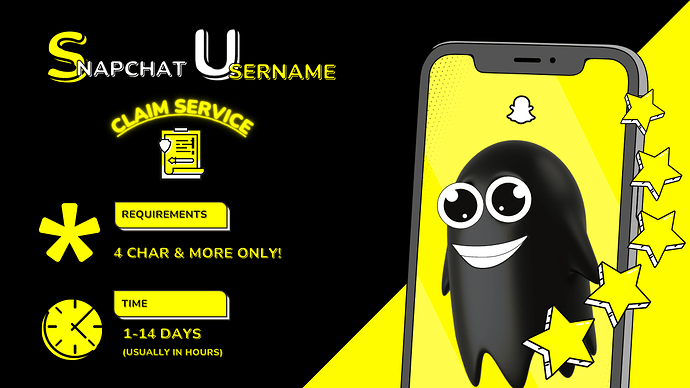 SNapchat Username claim service