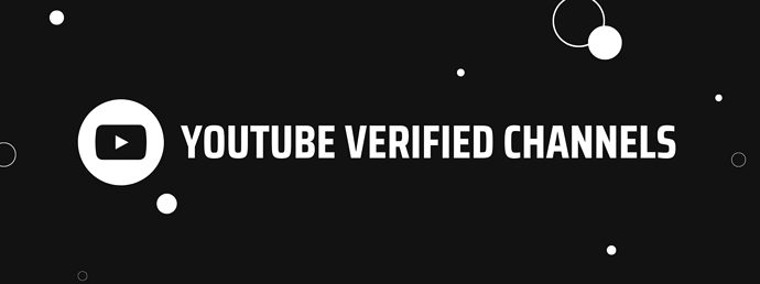 YouTube verified channels