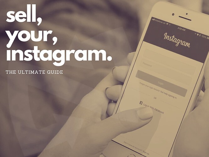 sell, your instagram.