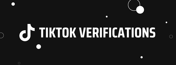 TikTok verifications