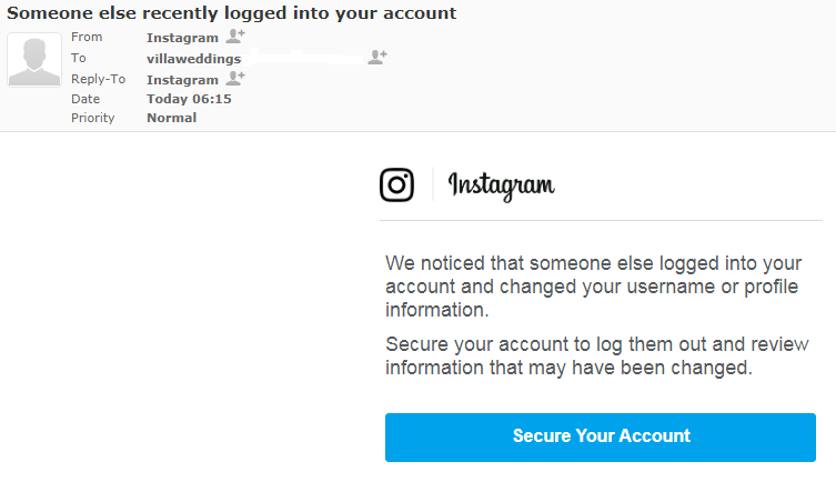 my instagram was hacked