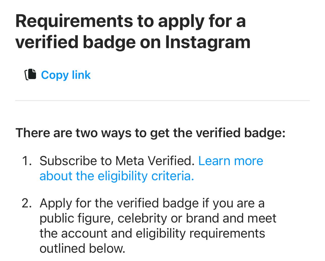 New Verification Guidelines For Facebook And Instagram Accounts