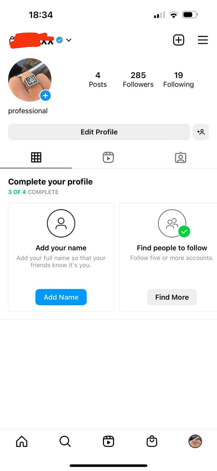 Verified Instagram account 5 letters Very special username with Oge ...